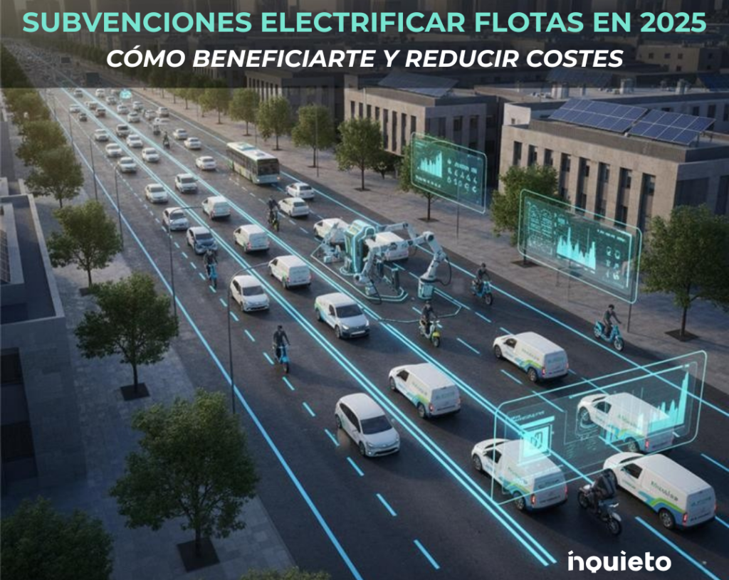 Vehículos eléctricos en ciudad conectada, electrificación de flotas y movilidad sostenible