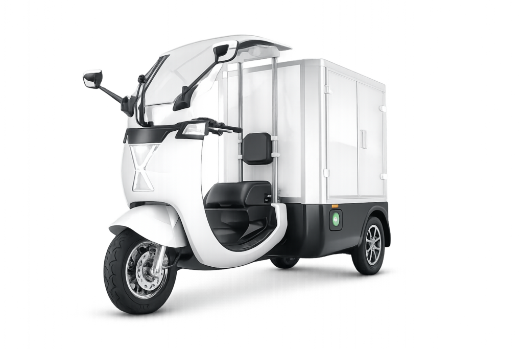 Scoobic Light, triciclo eléctrico de reparto urbano con caja de carga de gran volumen