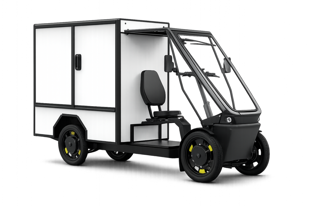 Mothium CargoBike, cuatriciclo eléctrico de pedaleo asistido para reparto urbano